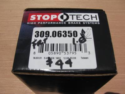 Stoptech Street Performance 1.8 Miata Non Sport Front Brake Pads, Set - 309.06350 - Image 1
