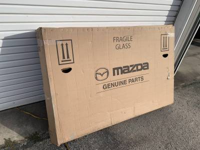 New Mazda OEM '90-'05 Glass Rear Window With Defroster For Factory Hardtop - Image 1