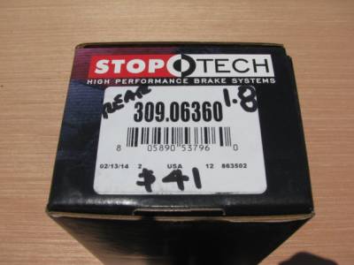 Stoptech Street Performance 1.8 Miata Non Sport Rear Brake Pads, Set - 309.06360 - Image 2
