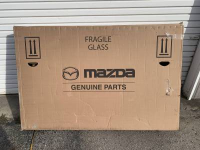 New Mazda OEM '90-'05 Glass Rear Window With Defroster For Factory Hardtop - Image 2
