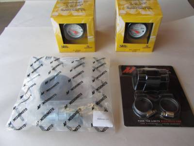 New '90 - '05 Miata Auto Meter Oil Pressure and Water Temp Gauge Package - Image 1