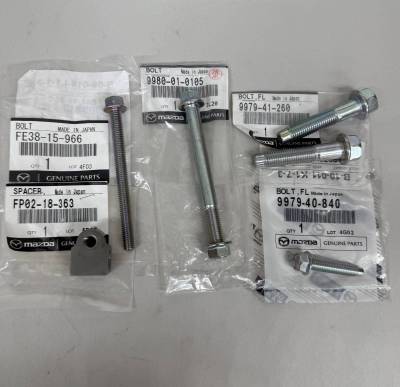 '90 -'93 OEM Mazda Miata alternator tensioner, bracket & hardware